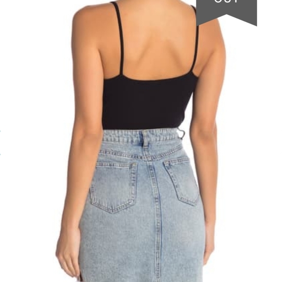 NWOT bp v meck ribbed thone bodysuit - Picture 2 of 10